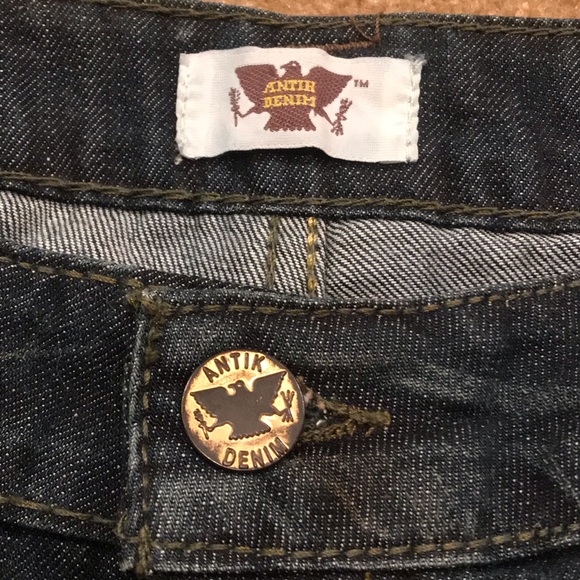 Antik Denim Mens Dark Wash Straight Fit 40x34 Jean - Picture 2 of 8